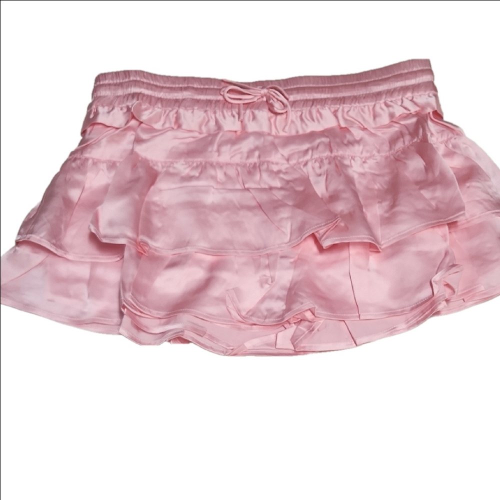 NWT Shug! Silk Ruffled Skort, size Small